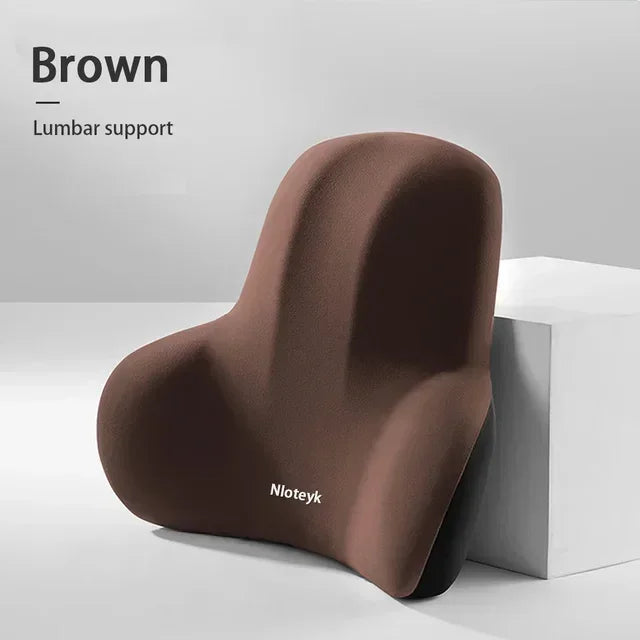 The New Memory Foam Car Neck Pillow Protects the Lumbar Back, Supports the Breathable Headrest, Relieves Pressure
