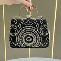 Ladies dinner bag light luxury handbag flash diamond clutch bag high-end chain oblique span women's bag