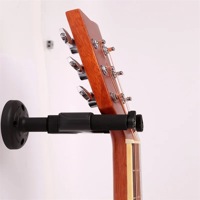 Guitar Self-lock Hanger Stand Wall Mount Holder Hook for Electric Guitar Acoustic Mandolin Ukulele Guitar Bass Screw Accessories