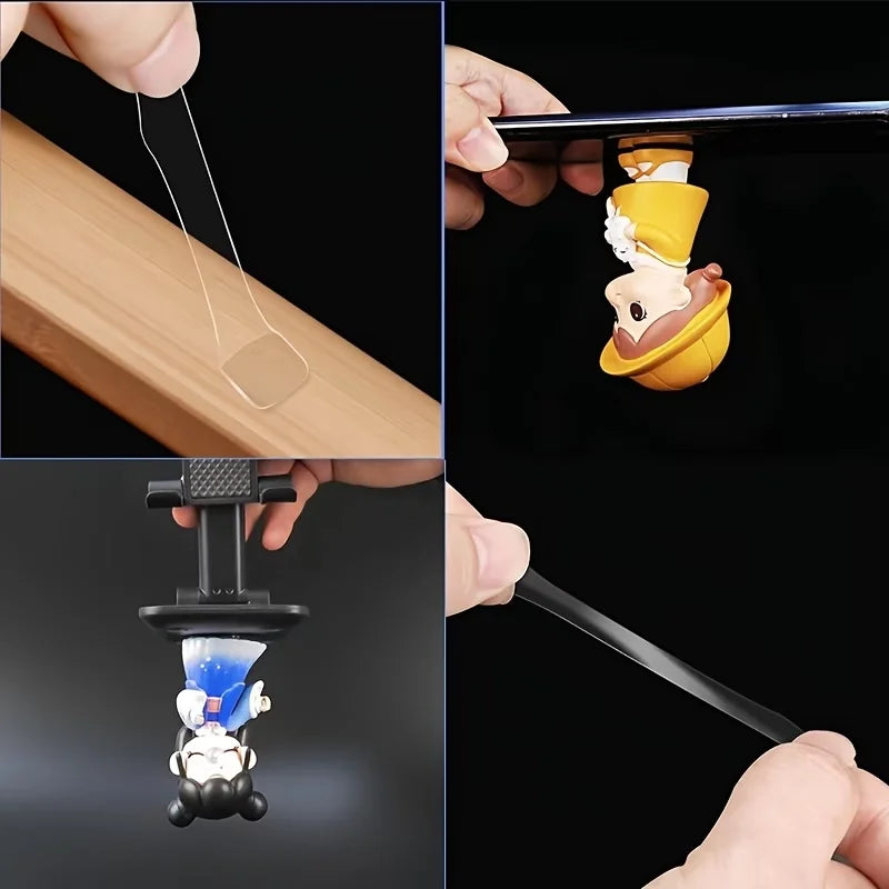 Removable Double Sided Gel Glue Pads Clear Sticky Glue for Plastic Surfaces Action Figures Posters Wall Hanging Dots