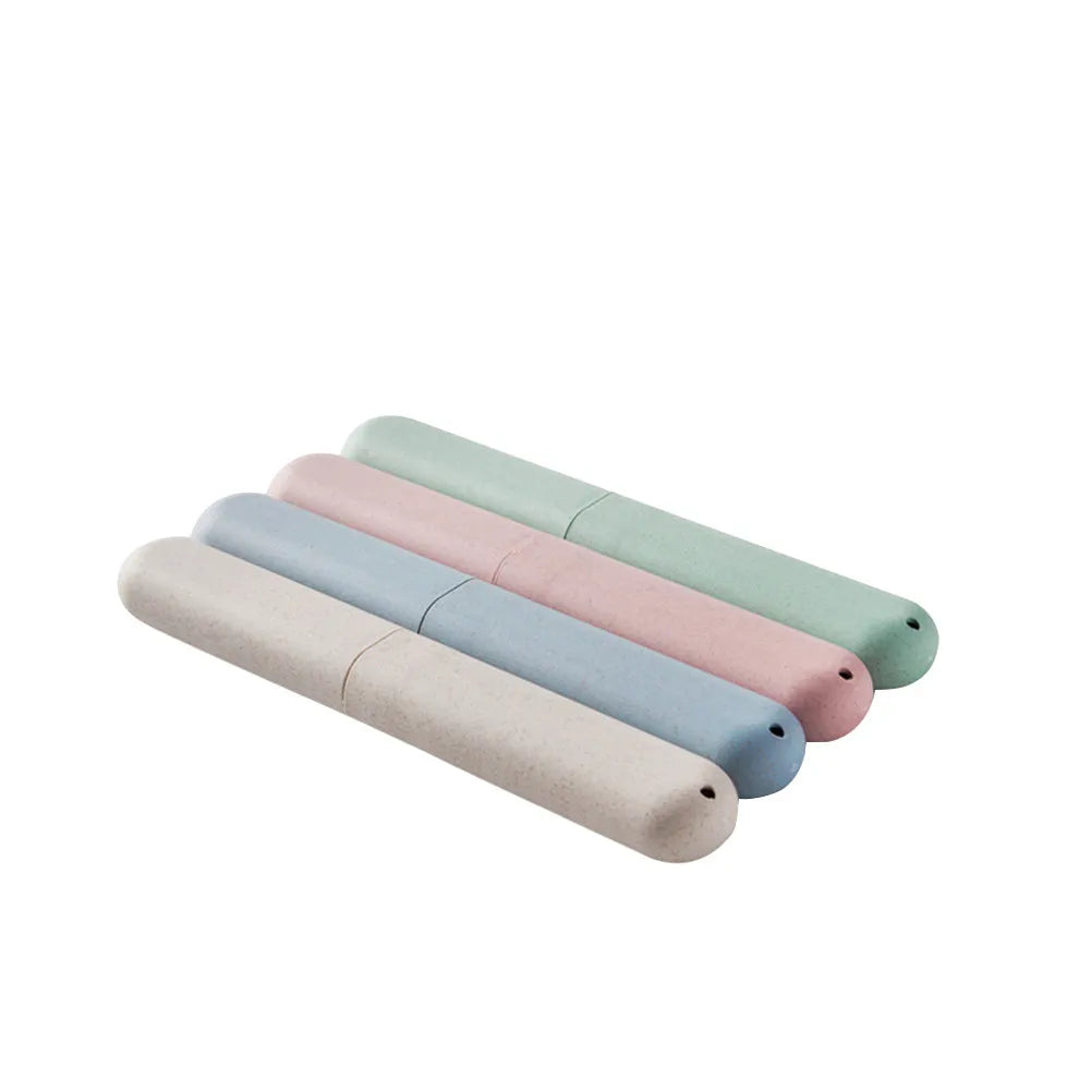 4 Pcs Tooth Brush Travel Container Cases Portable Toothbrush Holder Cup Holders