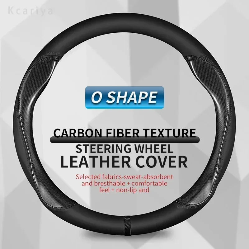3D Embossed Non-slip Steering Wheel Cover 38CM for Chevrolet Cavalier Colorado Cruze Lacetti Onix Orlando Silverado Spark Tahoe