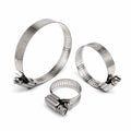 304 Stainless Steel Water Pipe Plumbing Tube Fuel Line Adjustable Hose Clamp Worm Gear Screw Drive Hose Clip Cable Tie 6mm-152mm