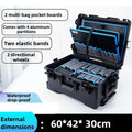 Waterproof Hard Case Large Tool Case Organizer Multi Layer Storage Hardware Toolbox on Wheels Electrician Tools Suitcase Box