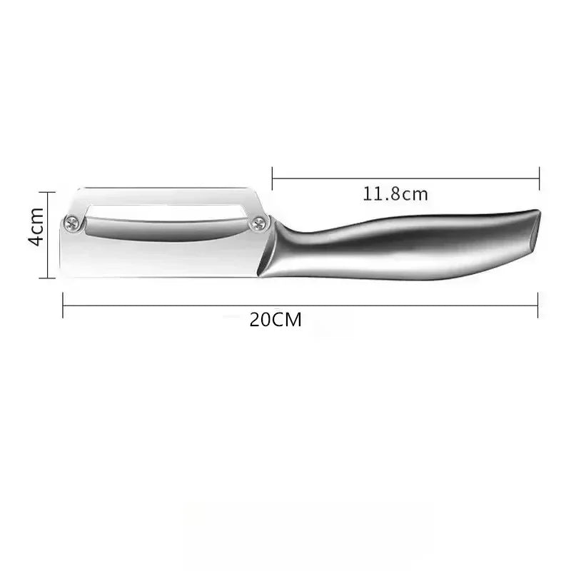 Stainless Steel Peeler Multifunctional Fruit Vegetable Slicer Knife Watermelon Melon Grater Kitchen Cooking Tool Flat Edge