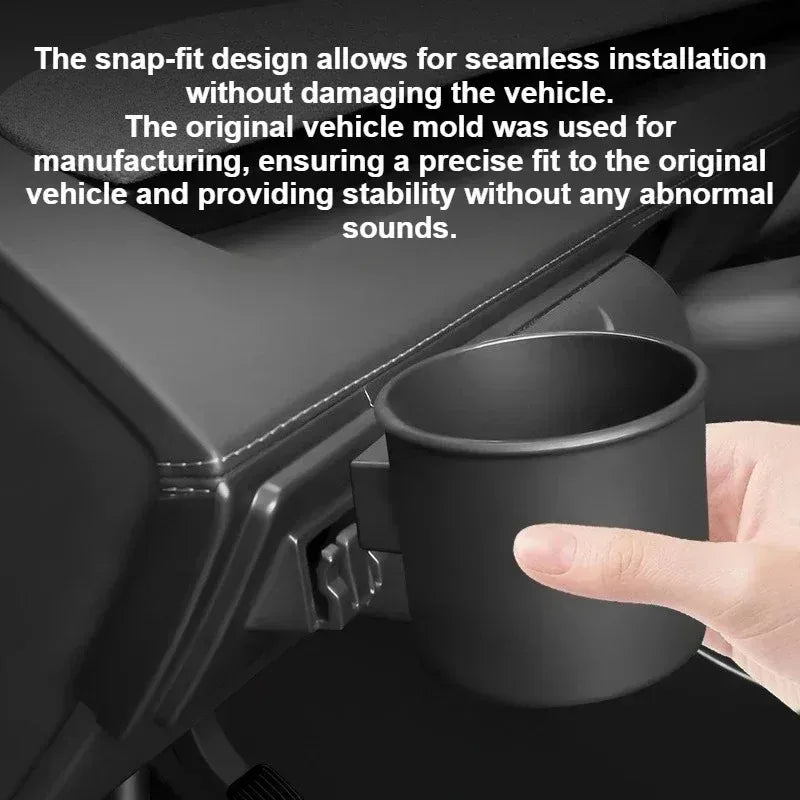 For Tesla Model YL Launch/Y Juniper 2025+ Car Glasses Case Sunglasses Storage Box Dashboard Glasses Holder Cup Holder Set