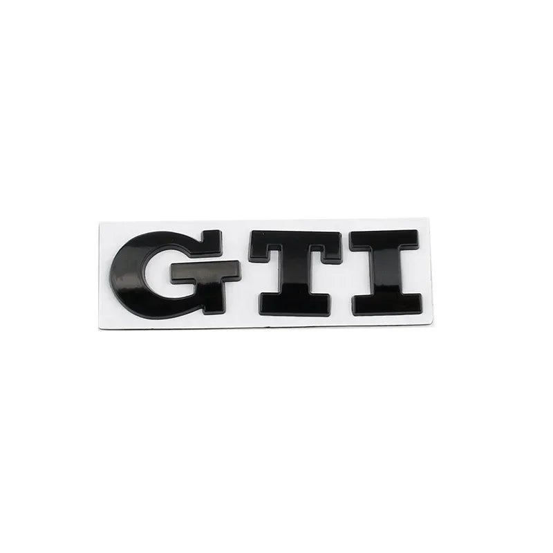 Metal Car GTI Logo Rear Trunk Emblem Stickers Decals for Volkswagen Golf 4 5 6 7 8 Passat Jetta Polo Touareg GTD GLI Touran