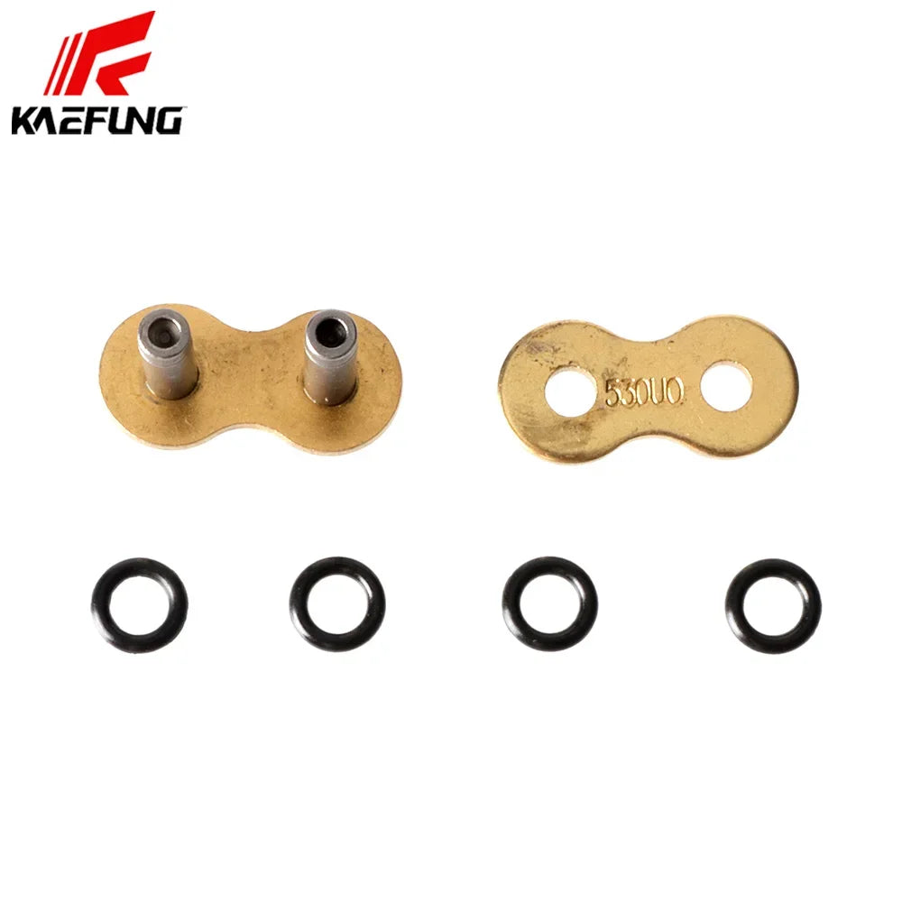 Compatible 428 520 525 530 Chain Link Gold Chains Rivet Connecting Link Motorcycle Sprockets Replacement Parts Accessorry With