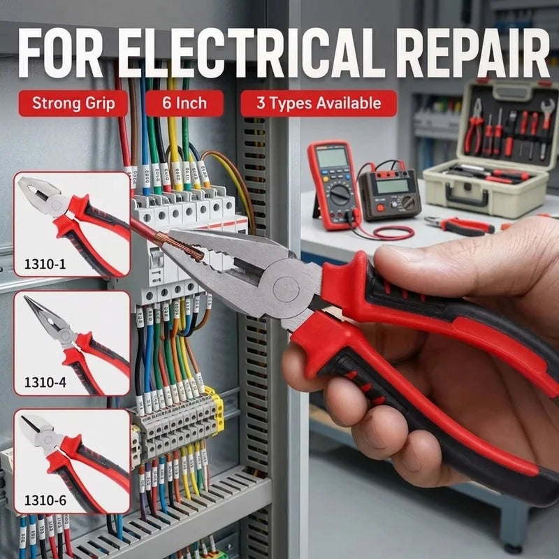 Heavy Duty Electric Wire Pliers Large Opening Multifunction Tool Cutting Twisting Gripping Metal Wire Cutter