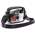 Ladies Jelly Square Shoulder Messenger Bag Transparent PVC Crossbody Bag Waterproof Cosmetic Bag Female Travel Phone Purse