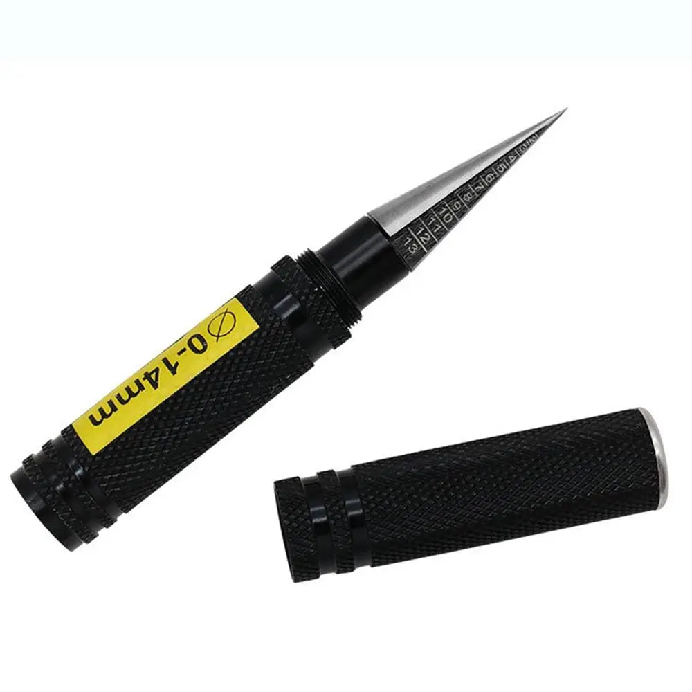 0-14mm Steel Hole Opener Portable Woodworking Enlarge Pin Hole Center Punch 127*18mm Manual Drill Reamer Positioning Tool