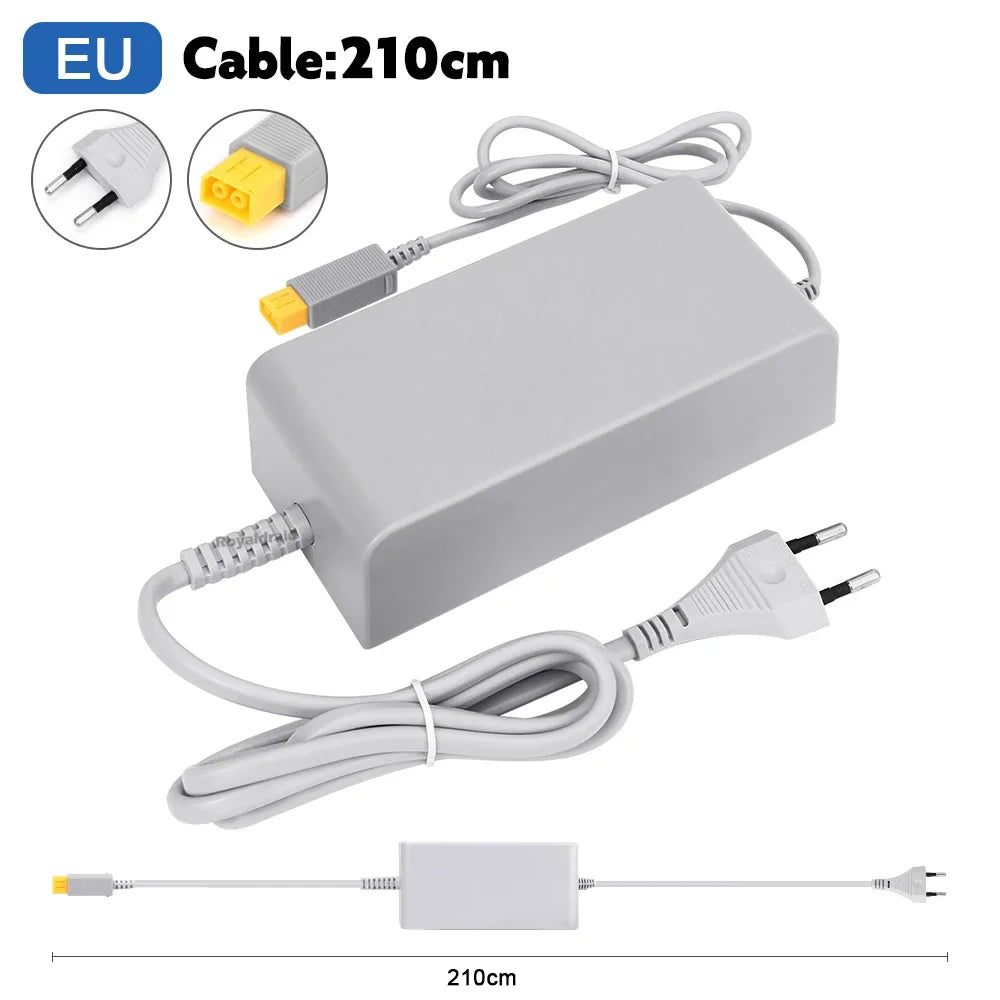 NEW For Nintend Wii UConsol Adapter 100-240V 15V 5A Home Wall Power Supply AC Charger Adapter EU/US Plug Console