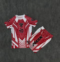 Summer New MMA RDX Blue Red Fighting Night Tee Shorts Men Women Boxing Training Sports Set Oversized Breathable Speed Drying Set
