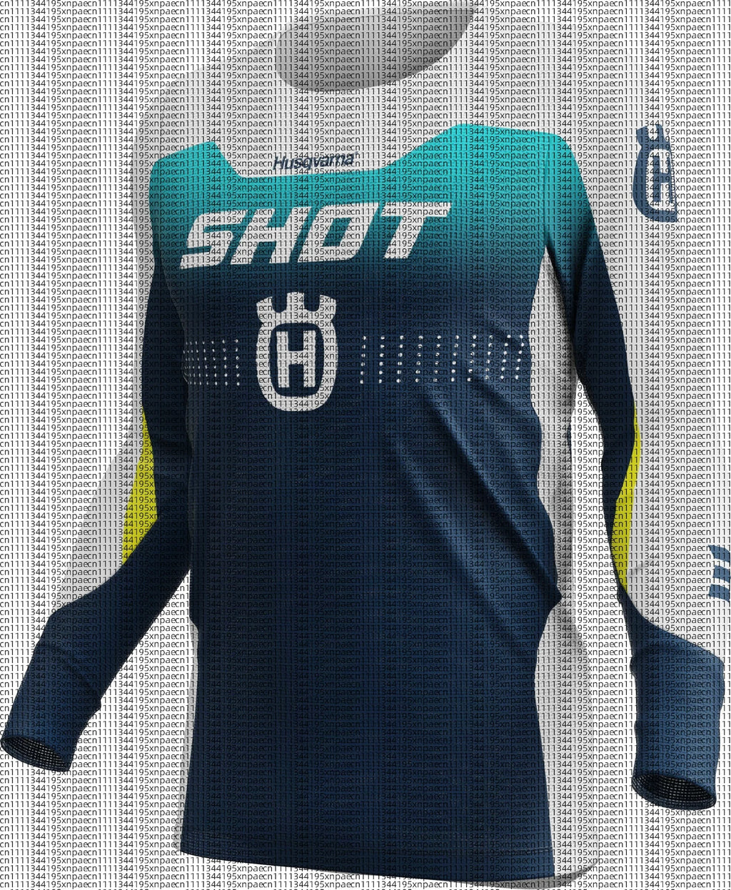 Summer New Off-road Cycling Jersey Men Off-road Sports Breathable Quick Drying Long Sleeved T-shirt Rapid Descent Training Suit