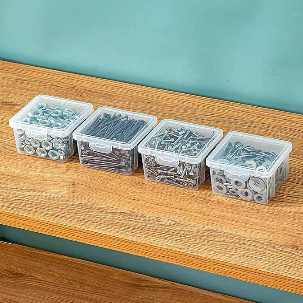 Household Hardware Parts Box, Screw Storage Box, Transparent Large Capacity Bead Jewelry Box, DIY Handicraft Accessories Box