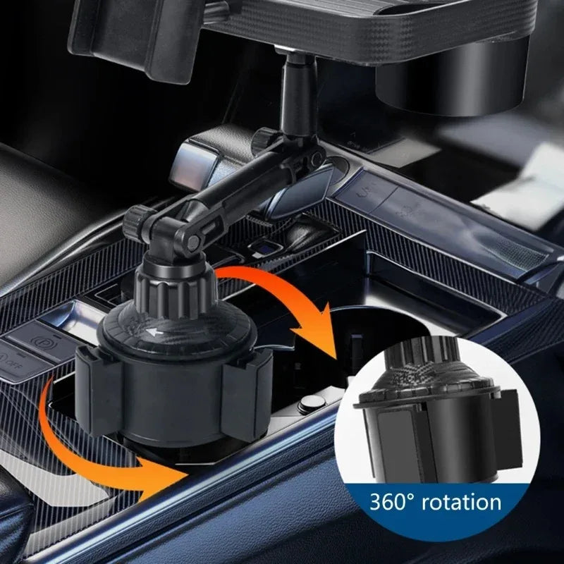 Car Rotatable Food Trays Eating Parked Desk Laptop CupHolder