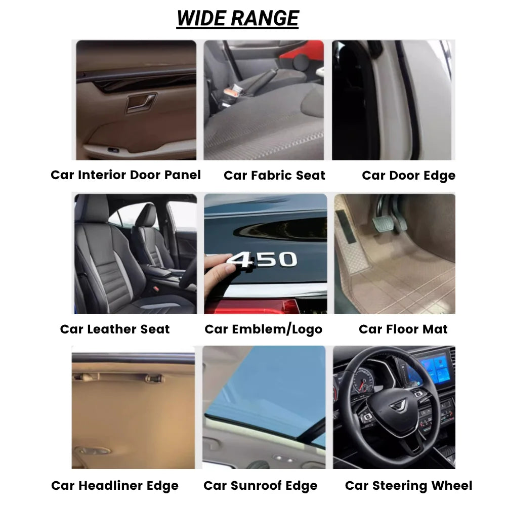 Car Logo Sticking Glue, Waterproof Heat Resistant Adhesive, Fit for Chrome Metal, ABS, Acrylic Car Badge & Interior Parts