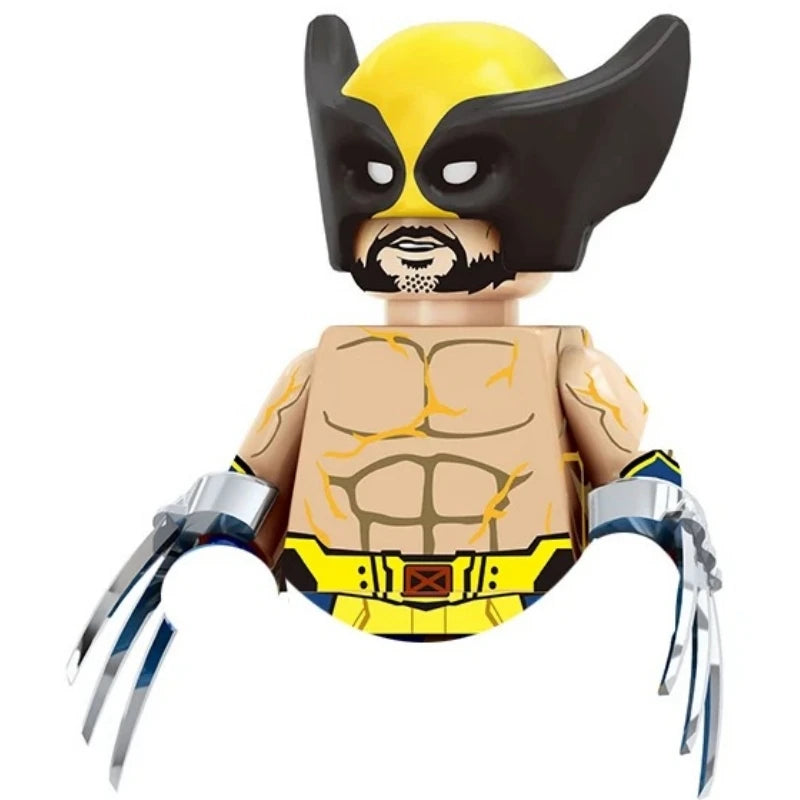 Blind Box Mini Building Blocks TV6203 Figures Big Goblin Spiderman Iron Man Venom Captain Hawk Deadpool Armor Christmas Gift Toy