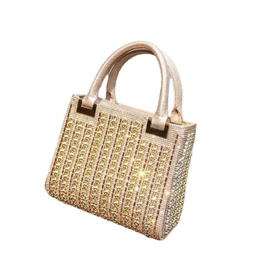 Banquet diamond bag metal cheongsam bag handbag retro small square bag