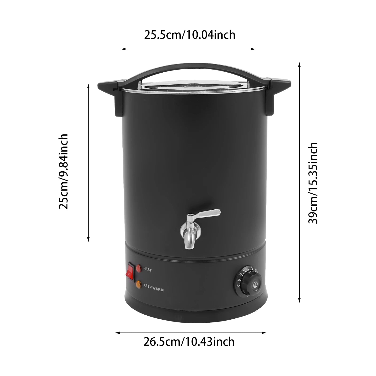 8L/10L/12L/15L Wax Melter for Candle Making, 1.8KW Electric Wax Melt Oven Stainless Steel Wax Melting Pot Wax Warmer Machine Kit