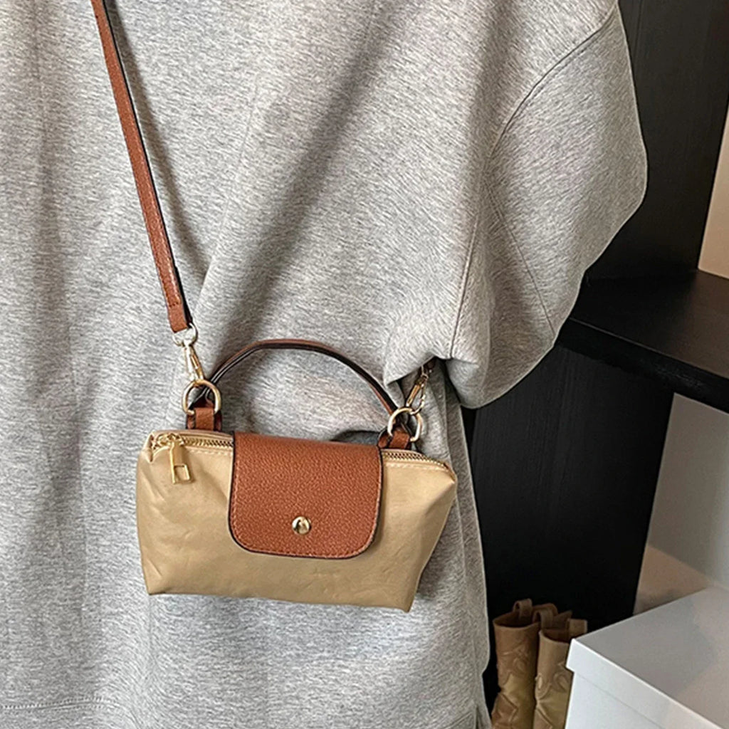 Custom Name Mini Crossbody Bag Women Customized Handbag Chic Lightweight Purses with Adjustable Strap Classic Retro Dumpling Bag