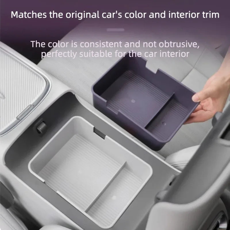 For Leapmotor B10 2025 2026 Wireless Charging Silicone Pad Central Control Silicone Storage Box Modify Accessories