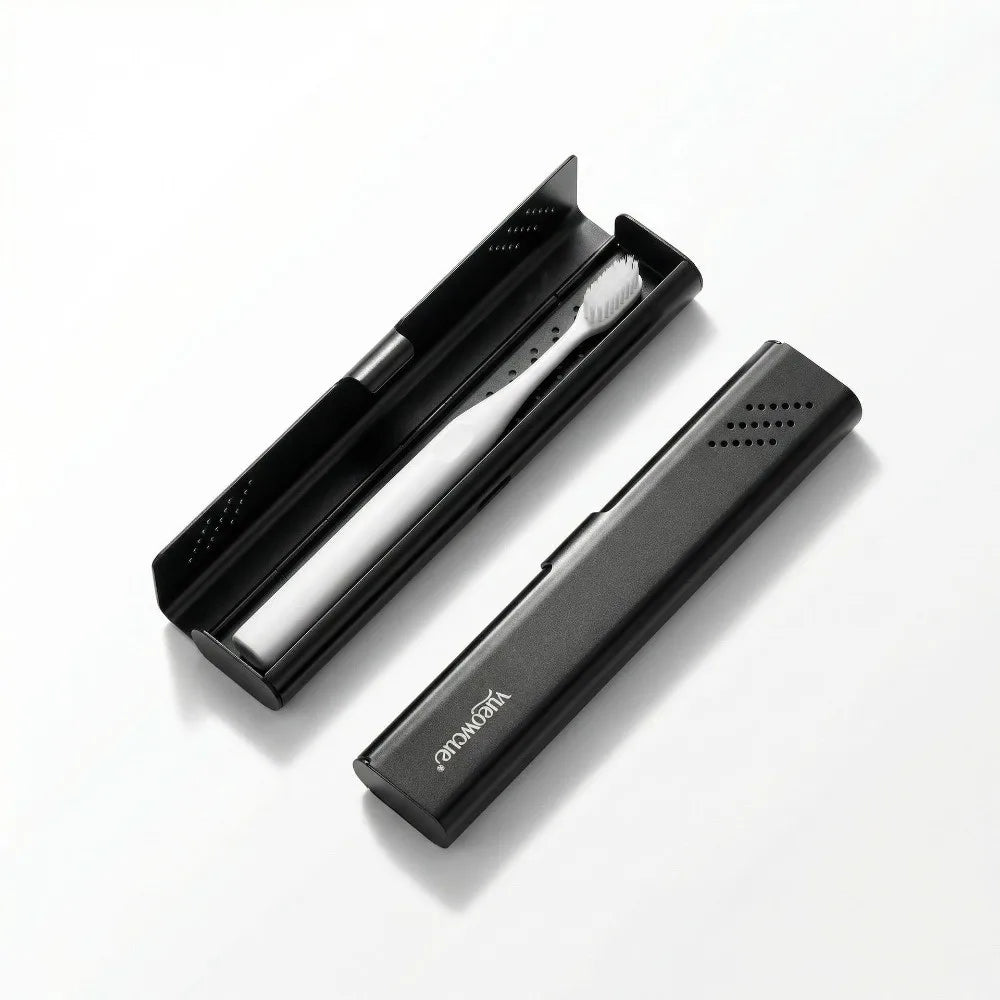 Aluminum Material Aluminum Toothbrush Case Empty Design Portable Size Toothbrush Box Container Durable Construction