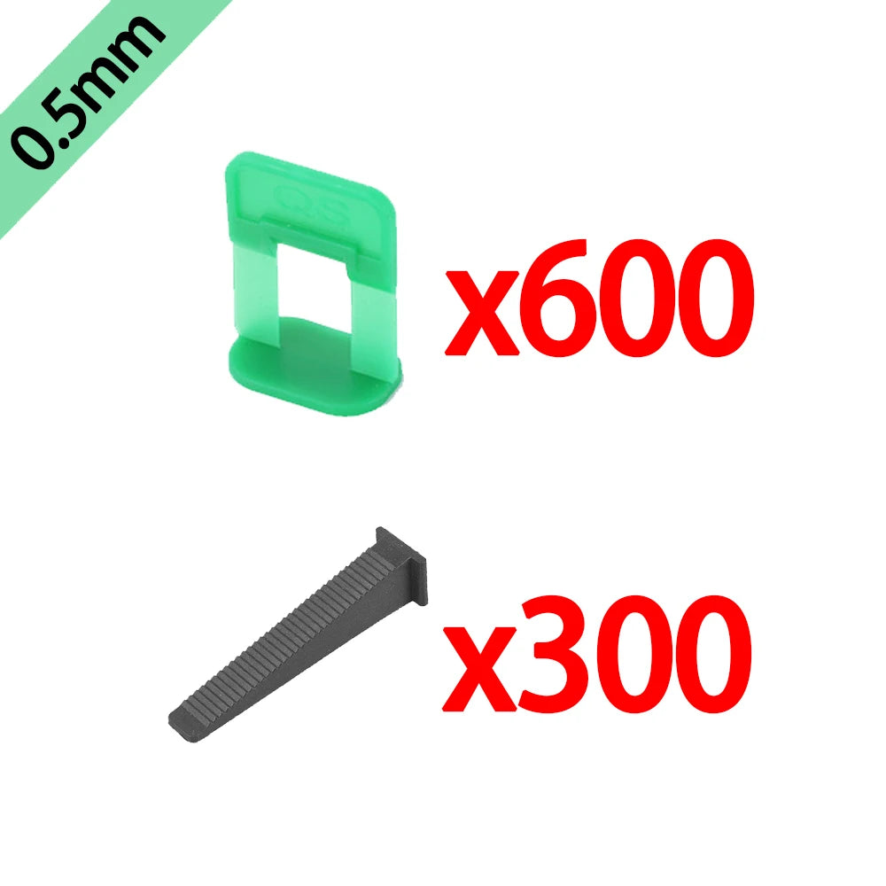 50-900Pcs Ceramic Tile Leveling System Clips Spacers Straps Wadge for Wall Floor Tile Laying Fixing Construction Tools Building