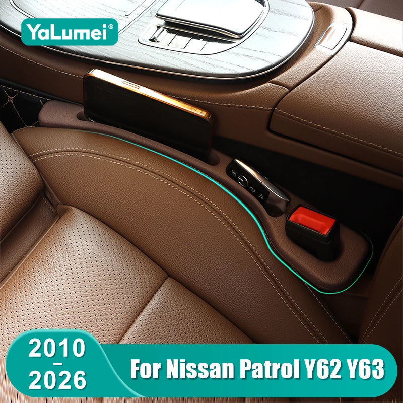 For Nissan Patrol Y62 Y63 2010 - 2018 2019 2020 2021 2022 2023 2024 2025 2026 Car Seat Leak Proof Strips Gap Side Seam Storage