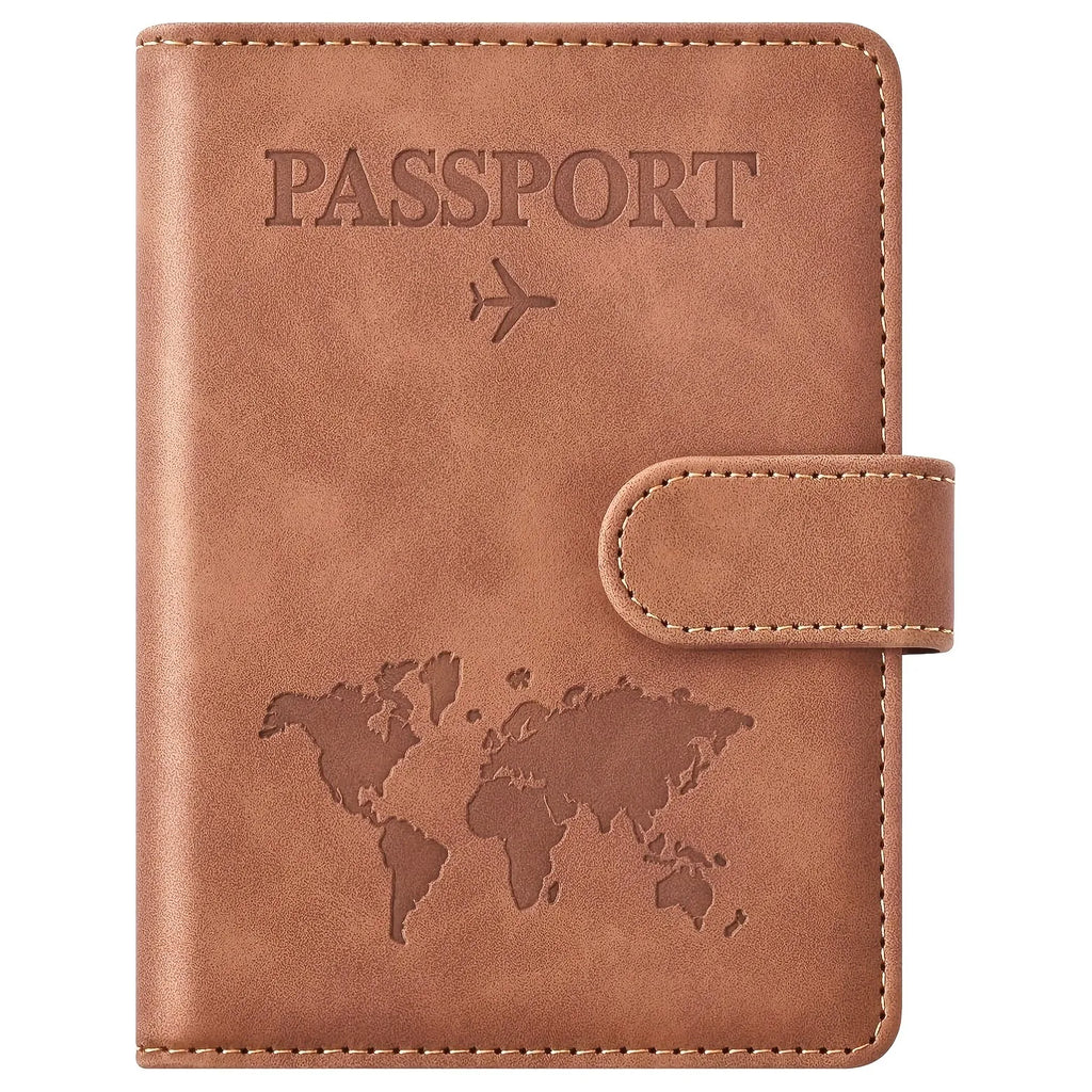 Passport Holder, Passport Cover with Credit Card Slot and Boarding Pass Slot Combo, Passport Wallet Case Book Travel Must Have,