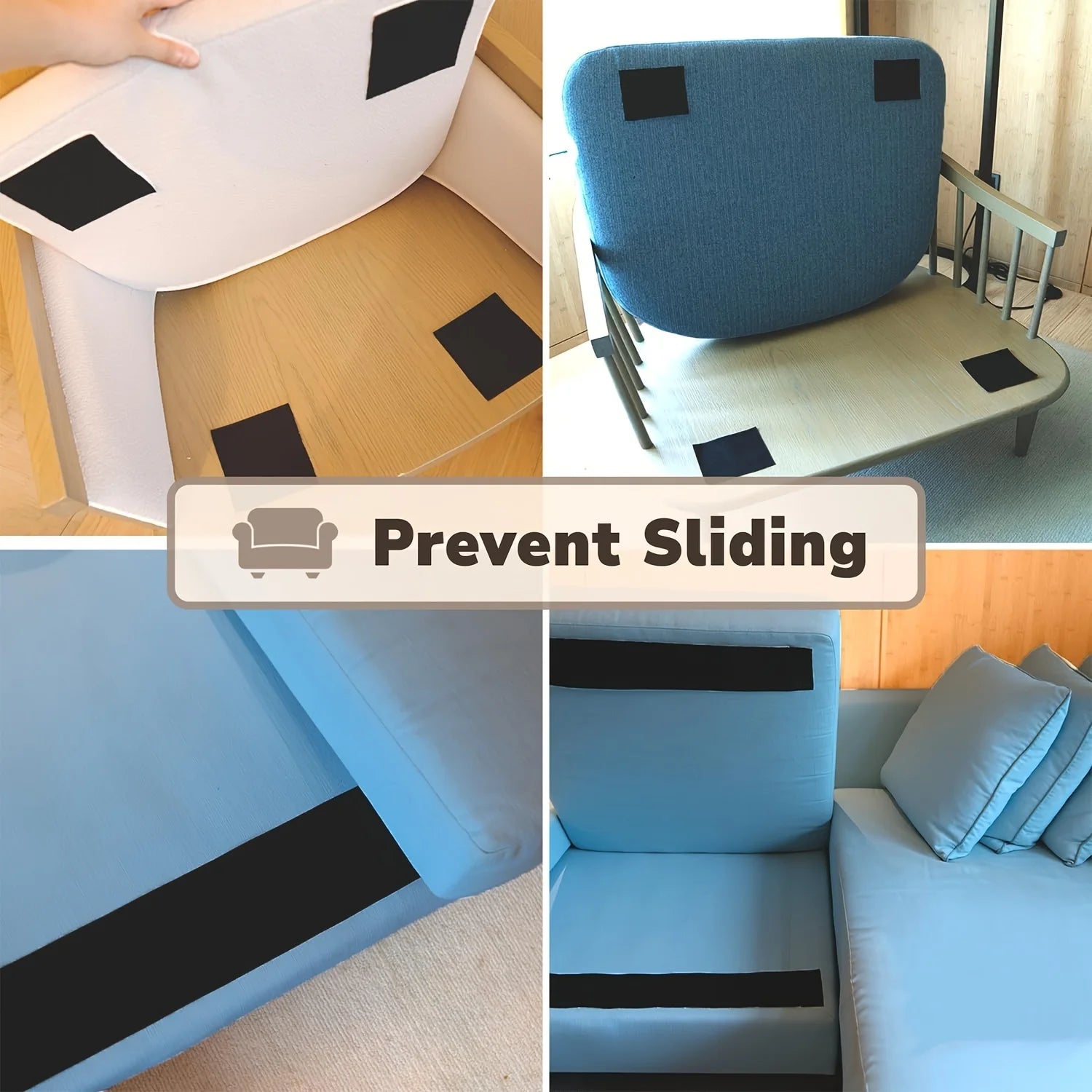 Heavy Duty Self-adhesive Hook and Loop Tape, Strong Sticky Back Velcros Fastener Roll for Home Furniture, Couch Sofa Cushions