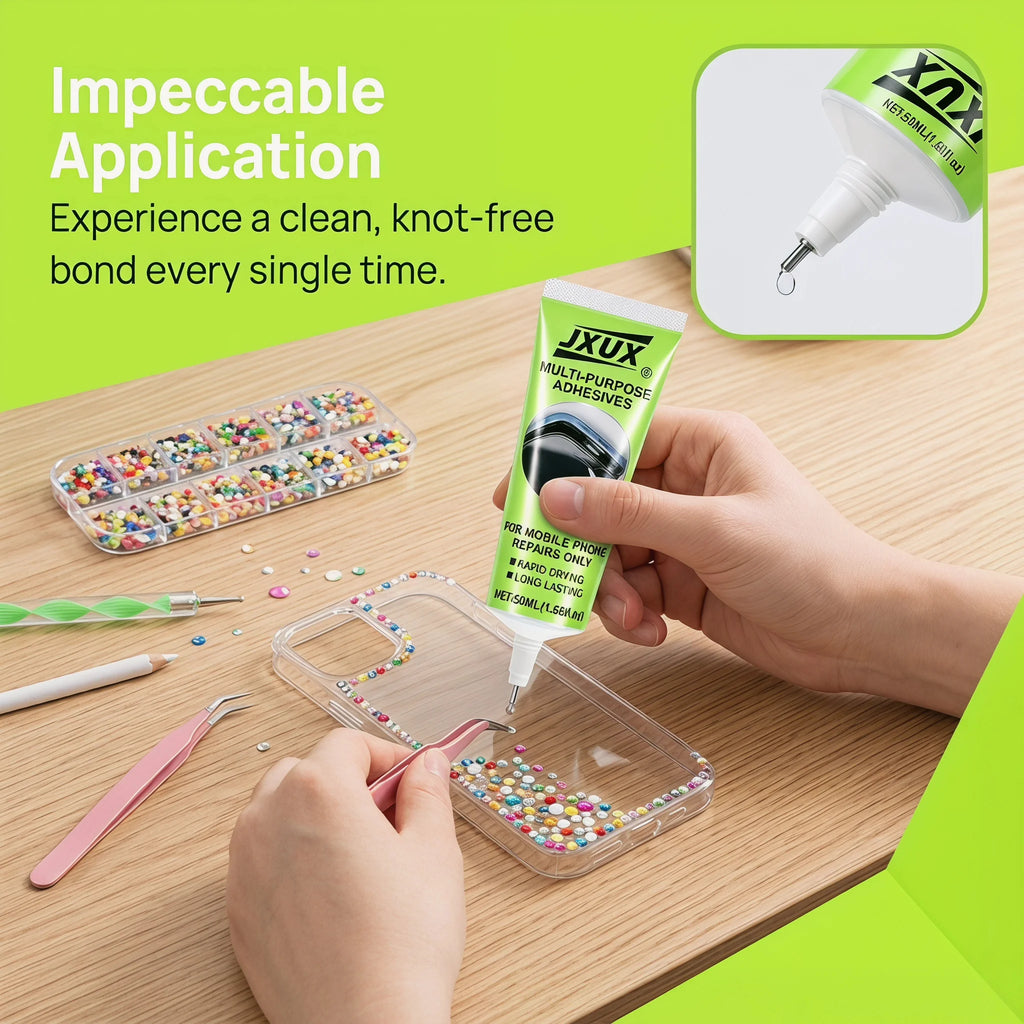 50ml B7000 Transparent Phone Repair Glue, Quick-Drying Waterproof Adhesive, Non-Yellowing, Multi-Purpose Repair, Extra Strong Waterproof Quick-Drying Resin Glue