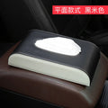 YJANG New Soft Leather Car Sunshade Plate Tissue Box Universal Auto Interior Paper Towel Storage Bag Sun Visor Tissue Boxes
