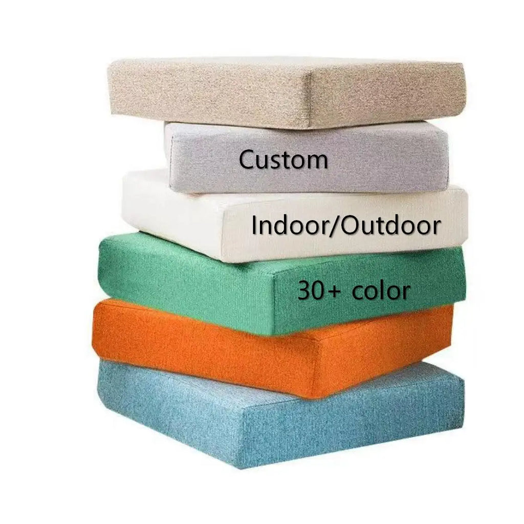 Custom Bench Cushions Chair Seat Sofa Pillow Bay Window Cushion Indoor /Outdoor Cushions for Garden Bench Seat Swing Backseat