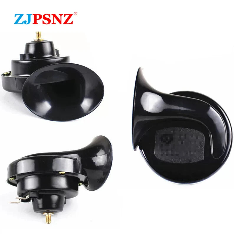 Car Motorcycle Snail Horn 12V 48V 60V 72V 510Hz Electric Air Horn Scooter Truck E-Bike Auto Waterproof Snail Horn Super Sound