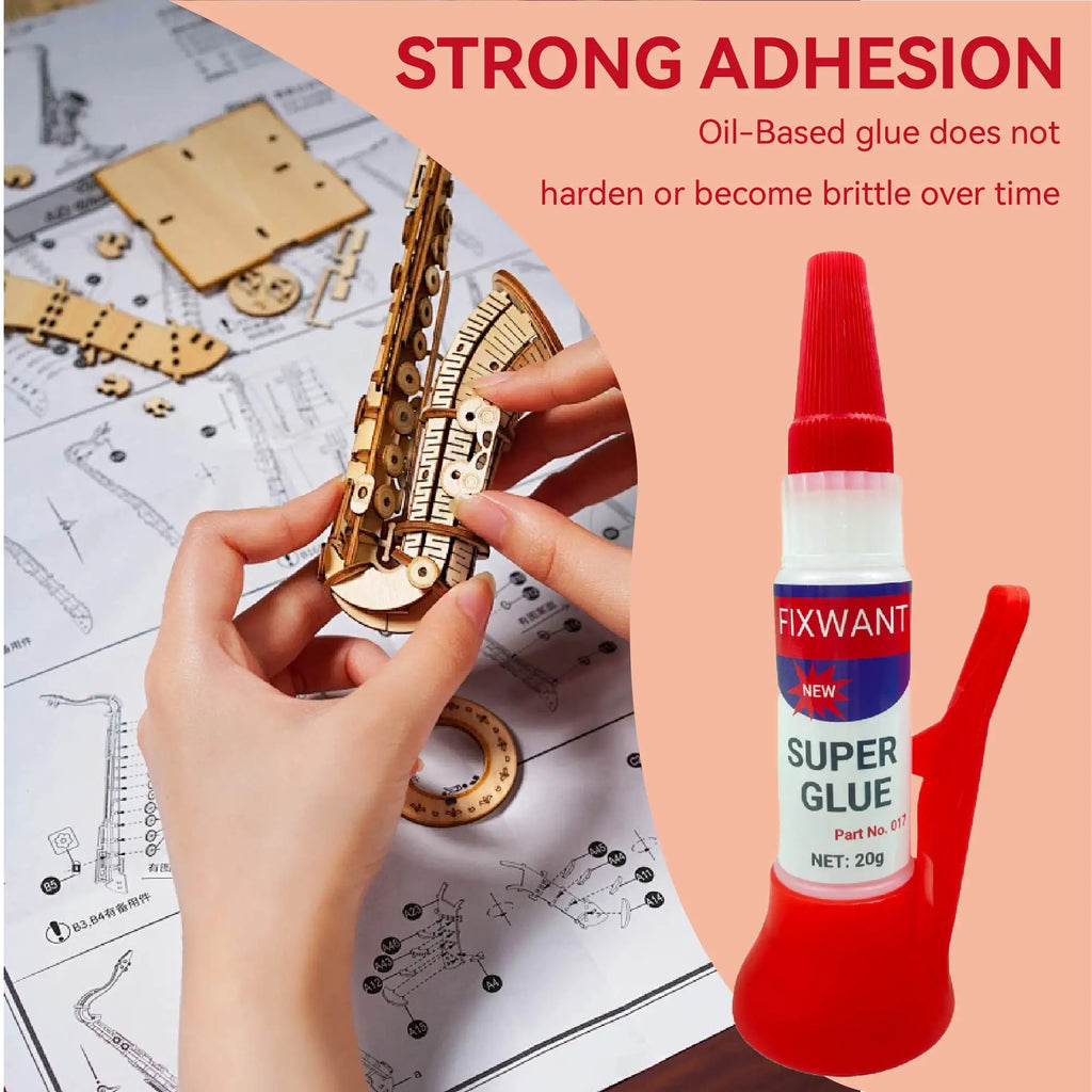 Oily Thick Cyanoacrylate Super Glue Metal Plastic Wood Ceramic Repair Quick Dry Long Lasting Ultra Strong Fast Bonding Adhesive