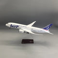 B787 LOT Polish Airways 43CM scale aircraft Model Resin kit for adults Airplane diecast Children toys Gift By Collectible