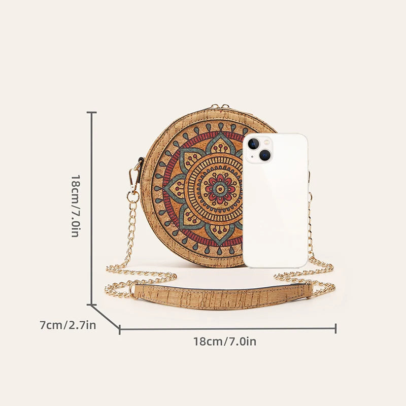 Crossbody Bags Simiaduo Multi-Element Retro Ethnic Style Elliptical Chain Bag For Women