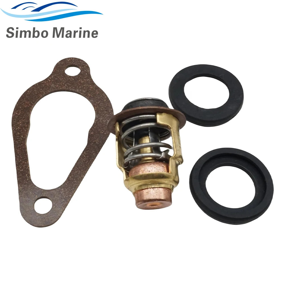 122℉ 50℃ Thermostat Kit for Nissan Tohatsu 2-40 HP Outboard Motors Replaces 345-01030-1 346-01030 350-01030-1 3H6-01030-0