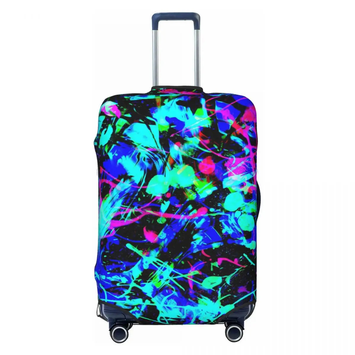 Custom Colorful Abstract Graffiti Camouflage Pop Art Suitcase Cover Dust Proof Travel Luggage Covers for 18-32 inch