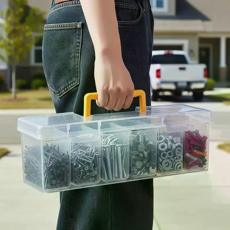 Tool Parts Storage Box Set Multi-Compartment Tool Organizer For Screws,Wrenches,Hardware Accessories