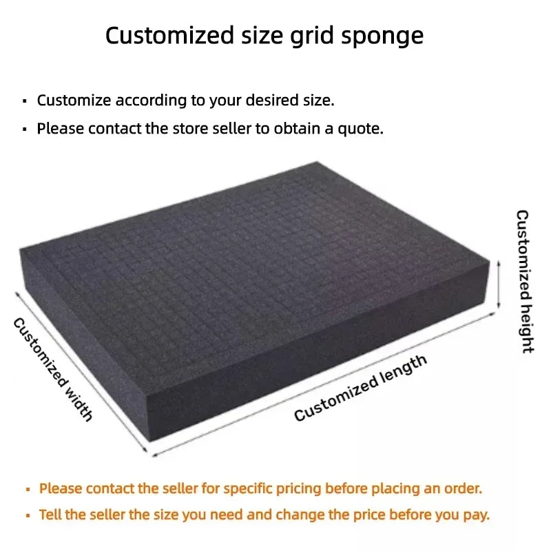 10cm Thickness Pre-Cut Foam Insert Pick Apart Foam For Hard Flight Case Precorted High Density Pick Pluck Shadow Foams 41x29cm