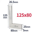 90 Degree Knife Edge Square Ruler Measuring Multi Angle Bladed Try Square Angle Ruler L-shaped Ruler Set Squads Gauge Tool