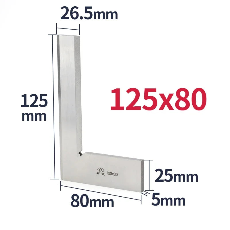 90 Degree Knife Edge Square Ruler Measuring Multi Angle Bladed Try Square Angle Ruler L-shaped Ruler Set Squads Gauge Tool