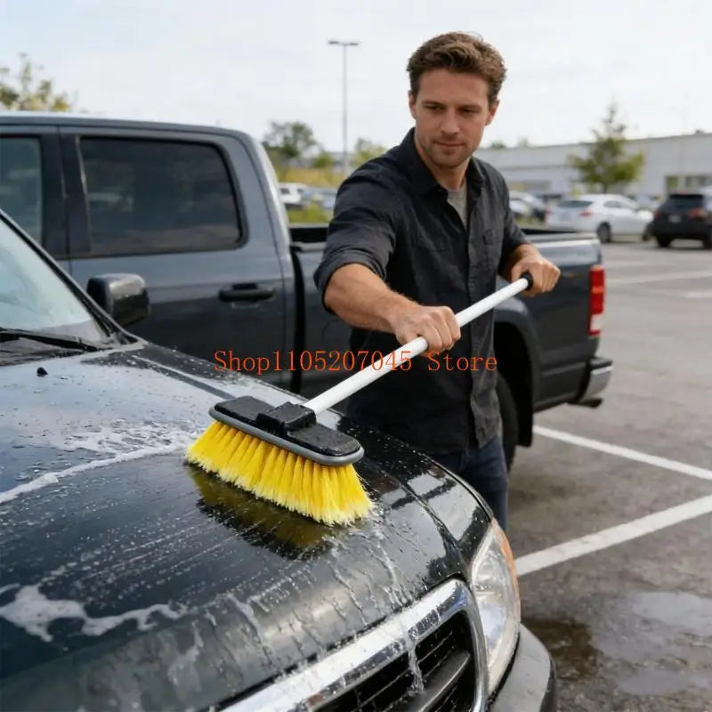 37cd Simple To Transport Water System Car Cleaning Brush For Outdoor Use