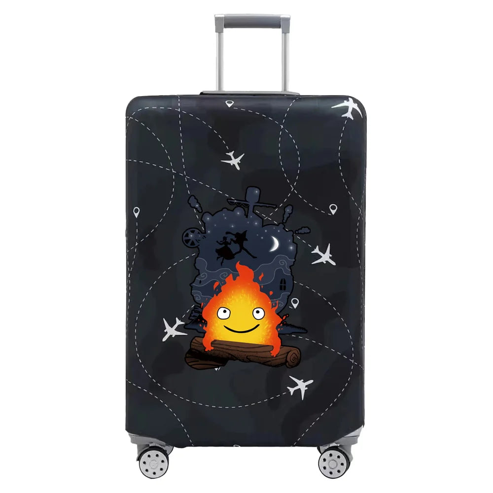 Baggage Covers Travel Luggage Protective Cover Stretch Dust Suitcase Covers Cartoon Print Series for18-32inch Travel Accessories