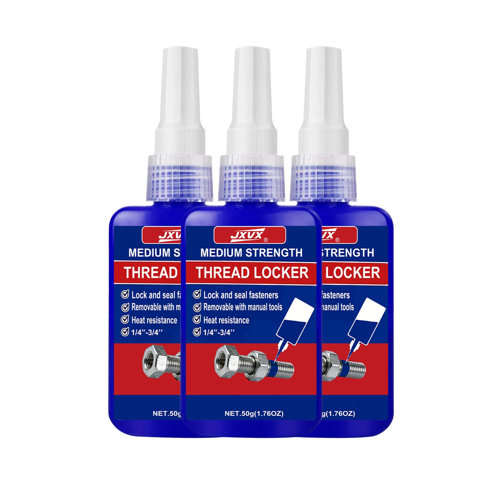 New 50ml Screw Glue, Fast Curing Thread Fixing Agent, Anaerobic Adhesive, Corrosion Resistant, Anti-Shedding, Medium Strength Blue Thread Fixer