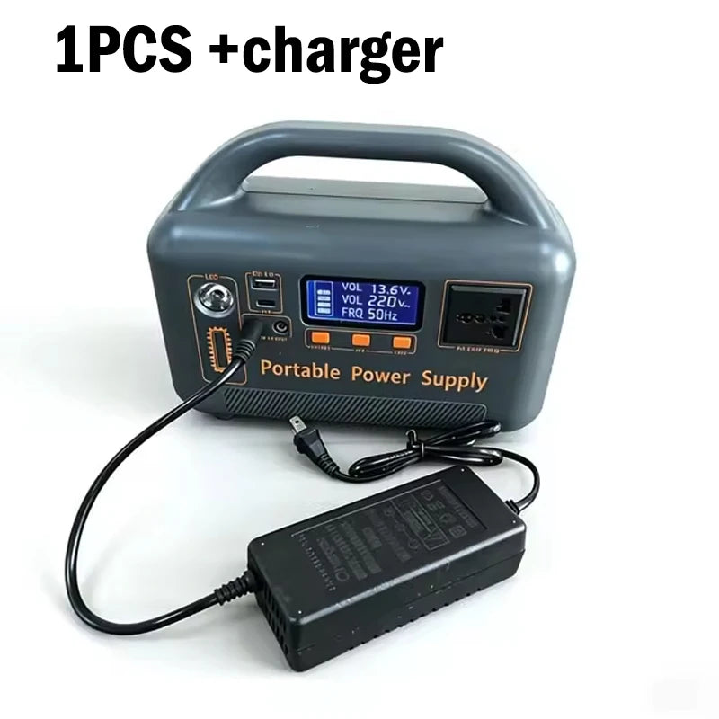 400W Portable Power Station Solar Generator 220V 192Wh LiFePO4 Power Bank for Camping Emergency Energy with Solar Panel Charger