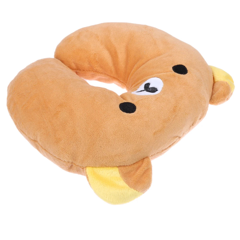 Multi-Color Cartoon U Shaped Travel Pillow Neck Support Head Rest Cushion