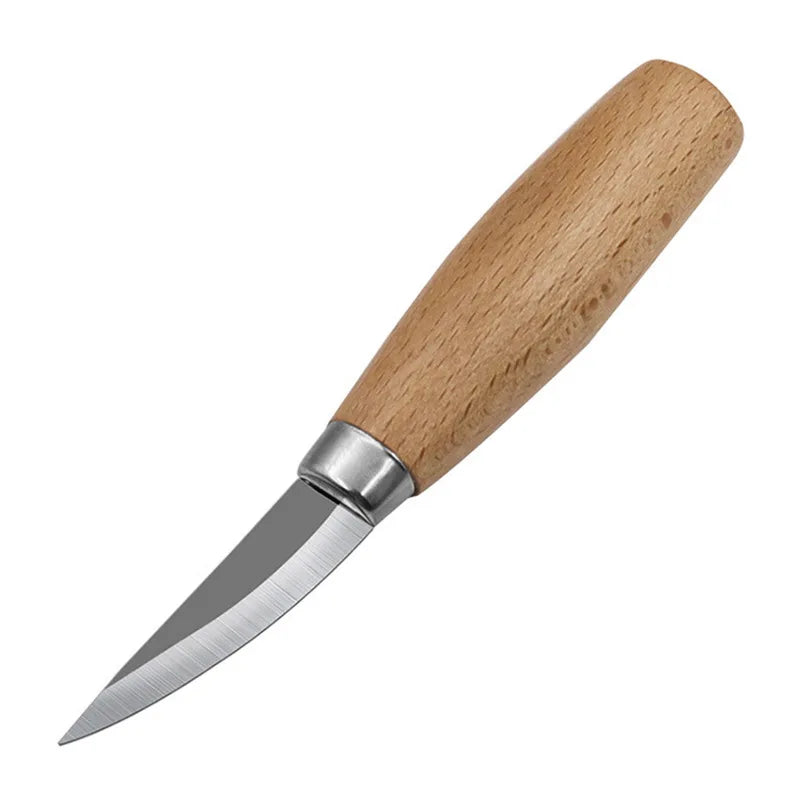 Wood Carving Tools Set Whittling Knives Hook Knives, Ergonomic Wood Spoon Carving Kit, Durable Curved Design